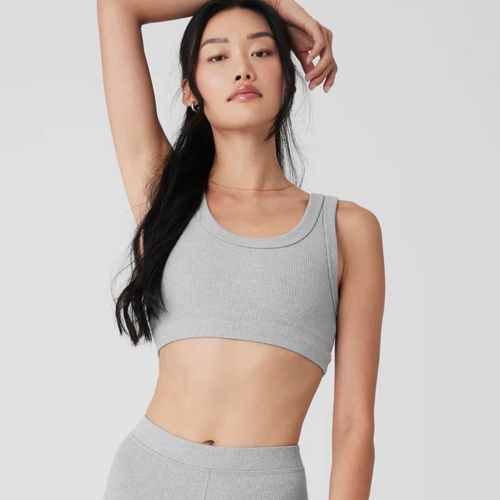 ALO YOGA Wellness Bra Heather Grey